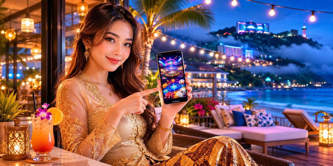 Pemain menikmati pengalaman kasino Genting Highlands dengan pakaian kebaya moden